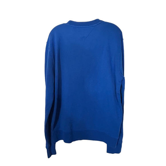 Tommy Hilfiger Sweatshirt Men's XL Box Logo Blue Pullover Long Sleeve NY Y2K - Picture 2 of 10